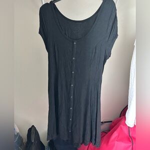 Black T-shirt dress
